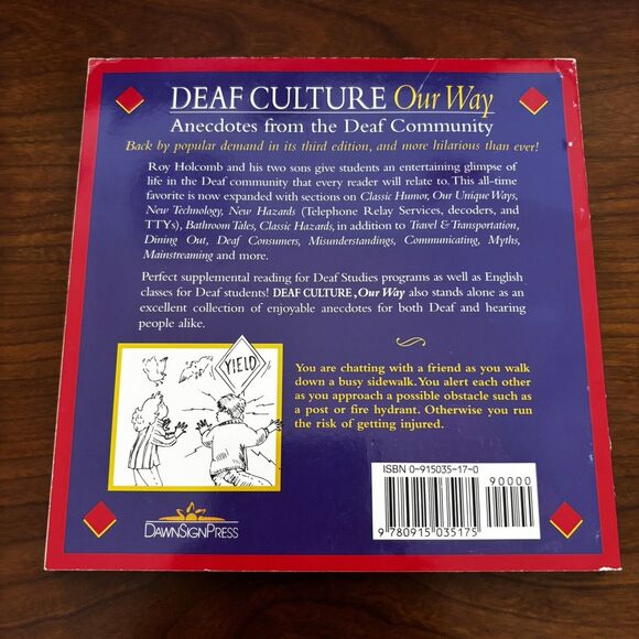 Deaf Culture Our Way: Anecdotes from the Deaf Community By Holcomb 1994 ASL - Picture 2 of 3